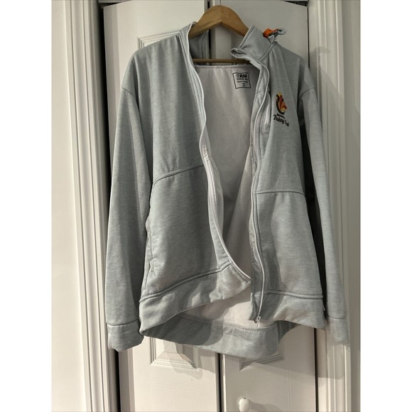 America’s Turkey Trot Thanksgiving Hoodie Men’s Gray Full Zip 2XL Running Man - Picture 11 of 11